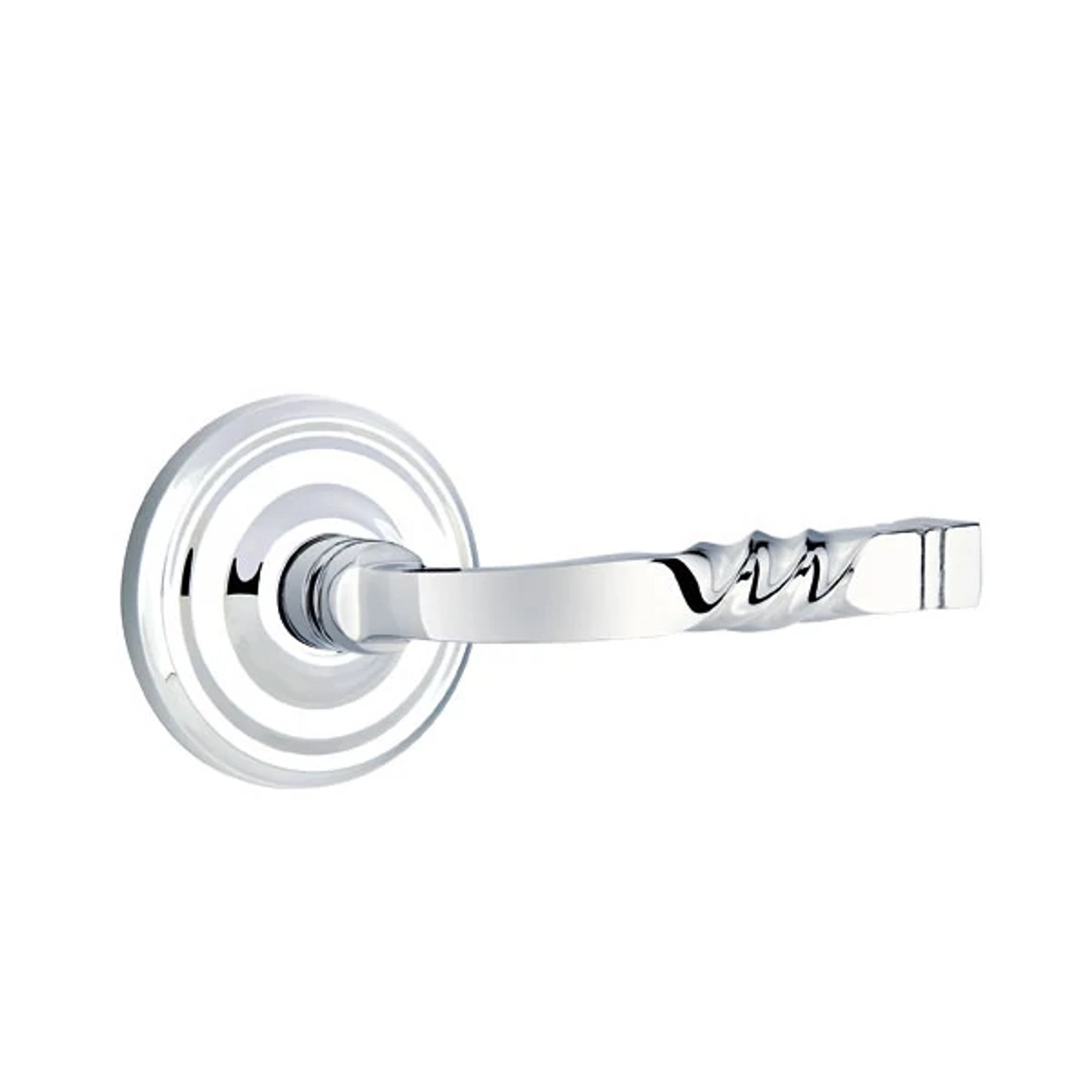Emtek Santa Fe Lever with Regular Rosette in Polished Chrome