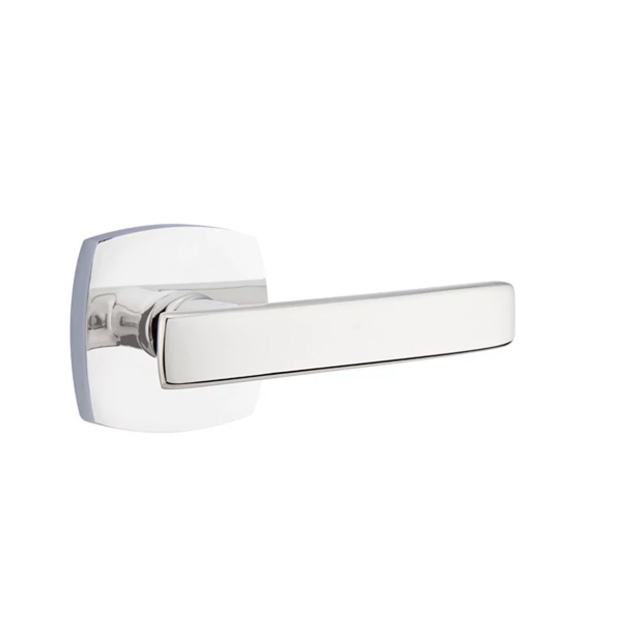 Emtek Geneva Lever with Urban Modern Rosette in Polished Chrome