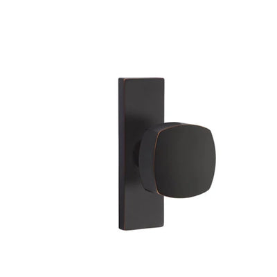 Emtek Freestone Knob with Stretto 1-1/2" x 5" in Oil Rubbed Bronze