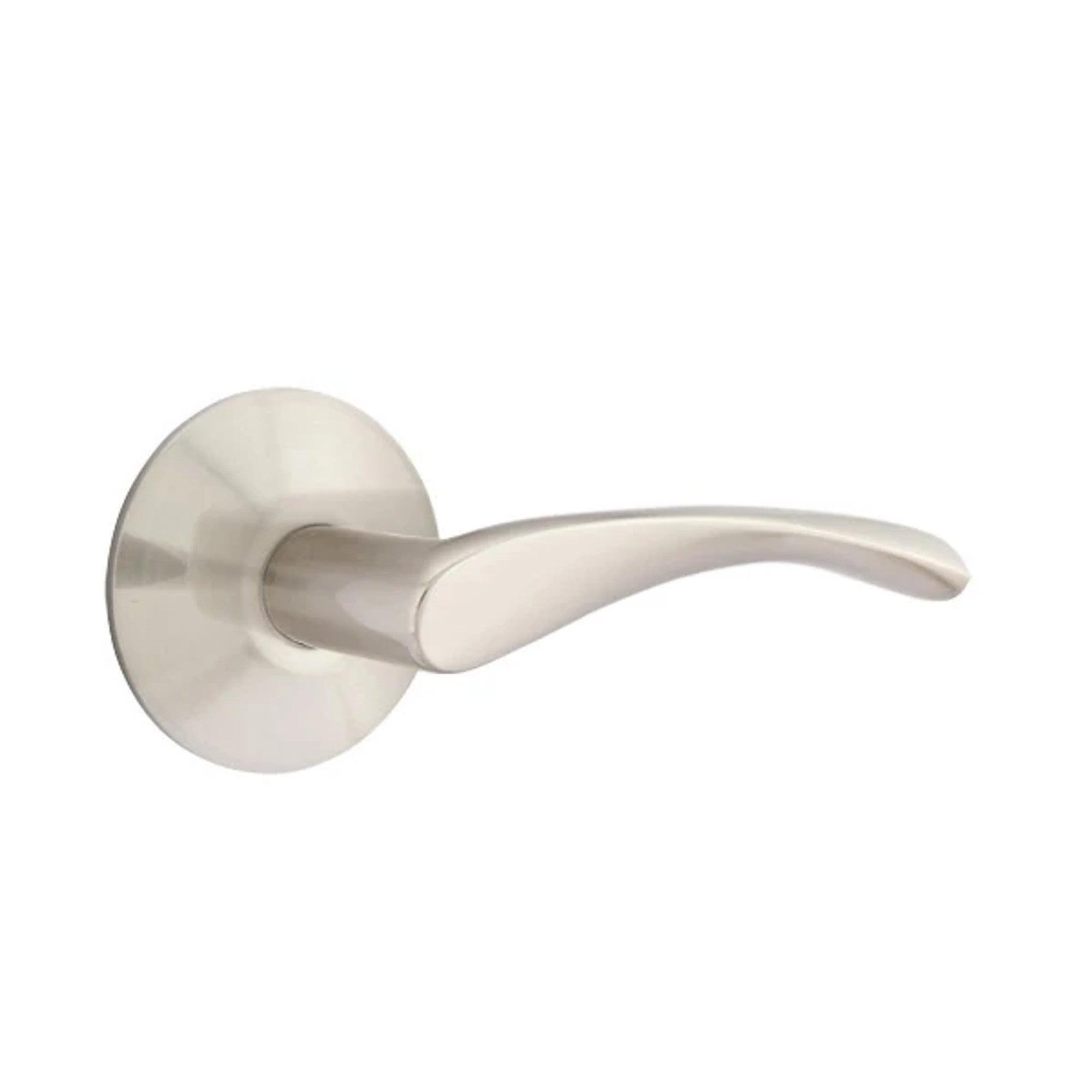 Emtek Triton Lever with Modern Rosette in Satin Nickel