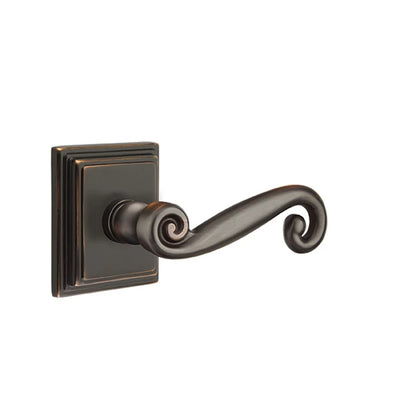 Emtek Rustic Lever with Wilshire Rosette in Oil Rubbed Bronze