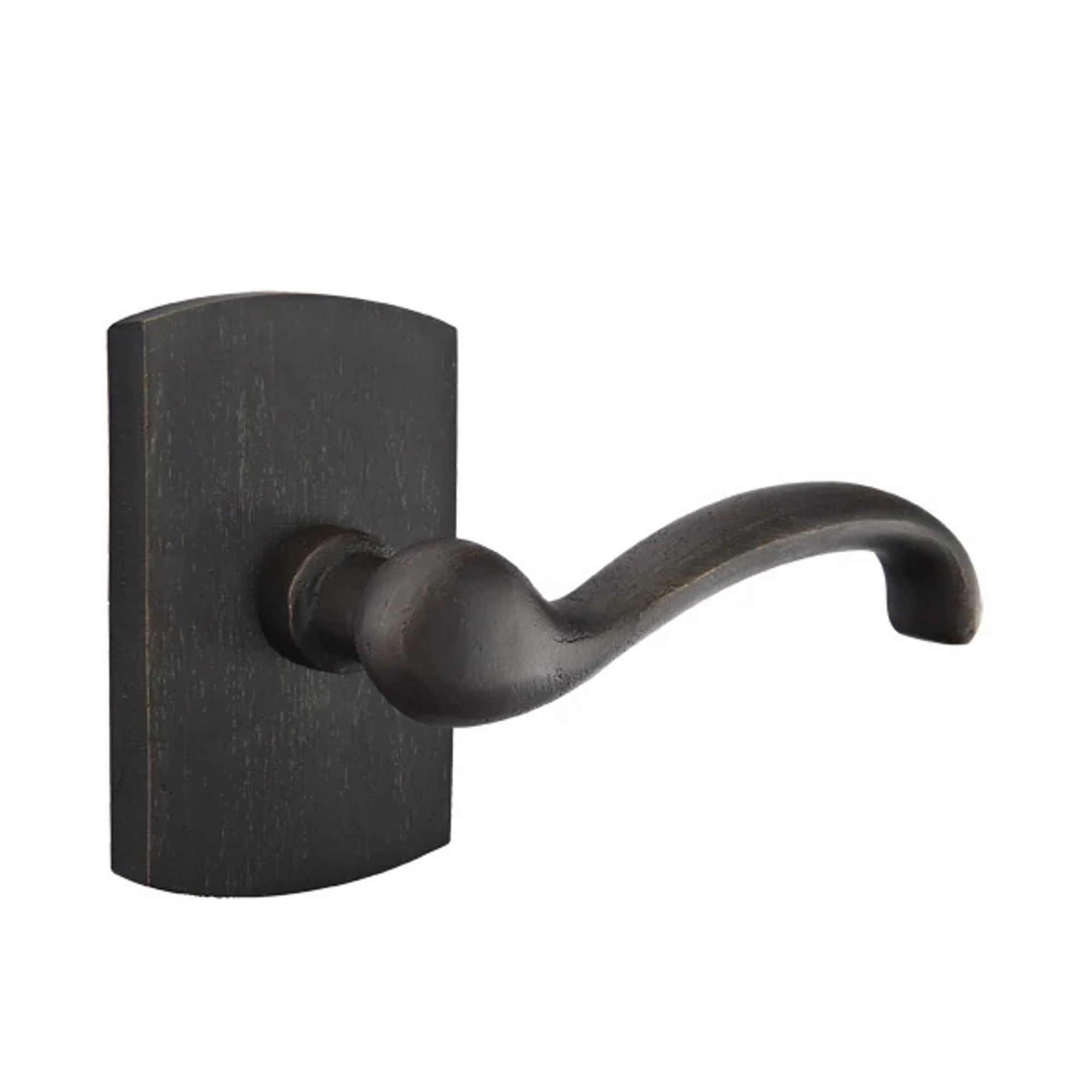 Emtek Teton Lever with #4 Rosette in Medium Bronze