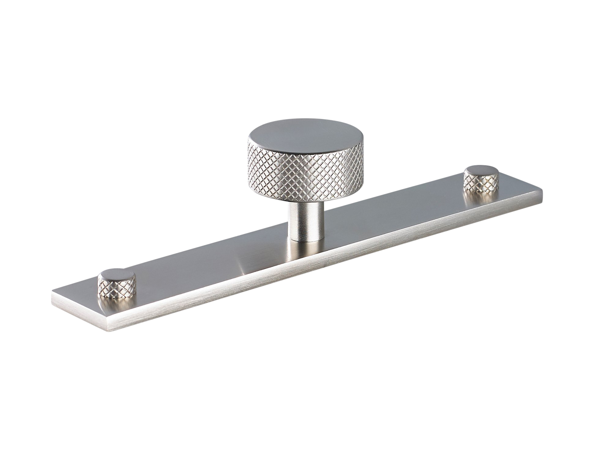 Armac Martin MIX Diamond Knurled Cabinet Knob & Backplate