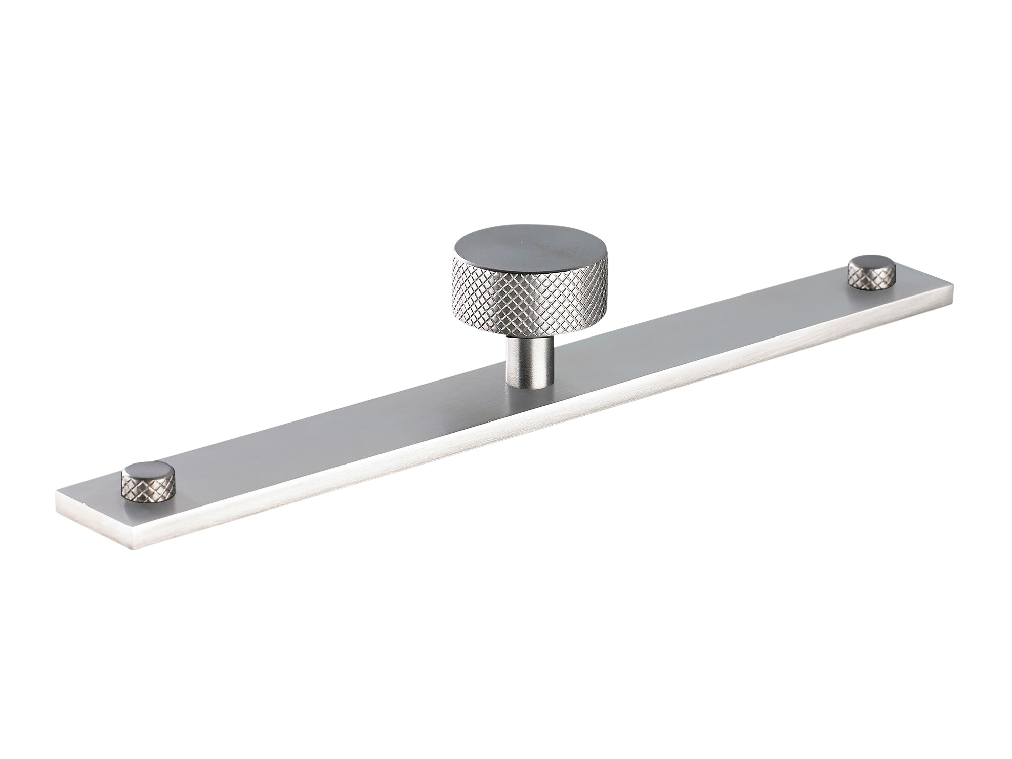 Armac Martin MIX Diamond Knurled Cabinet Knob & Backplate