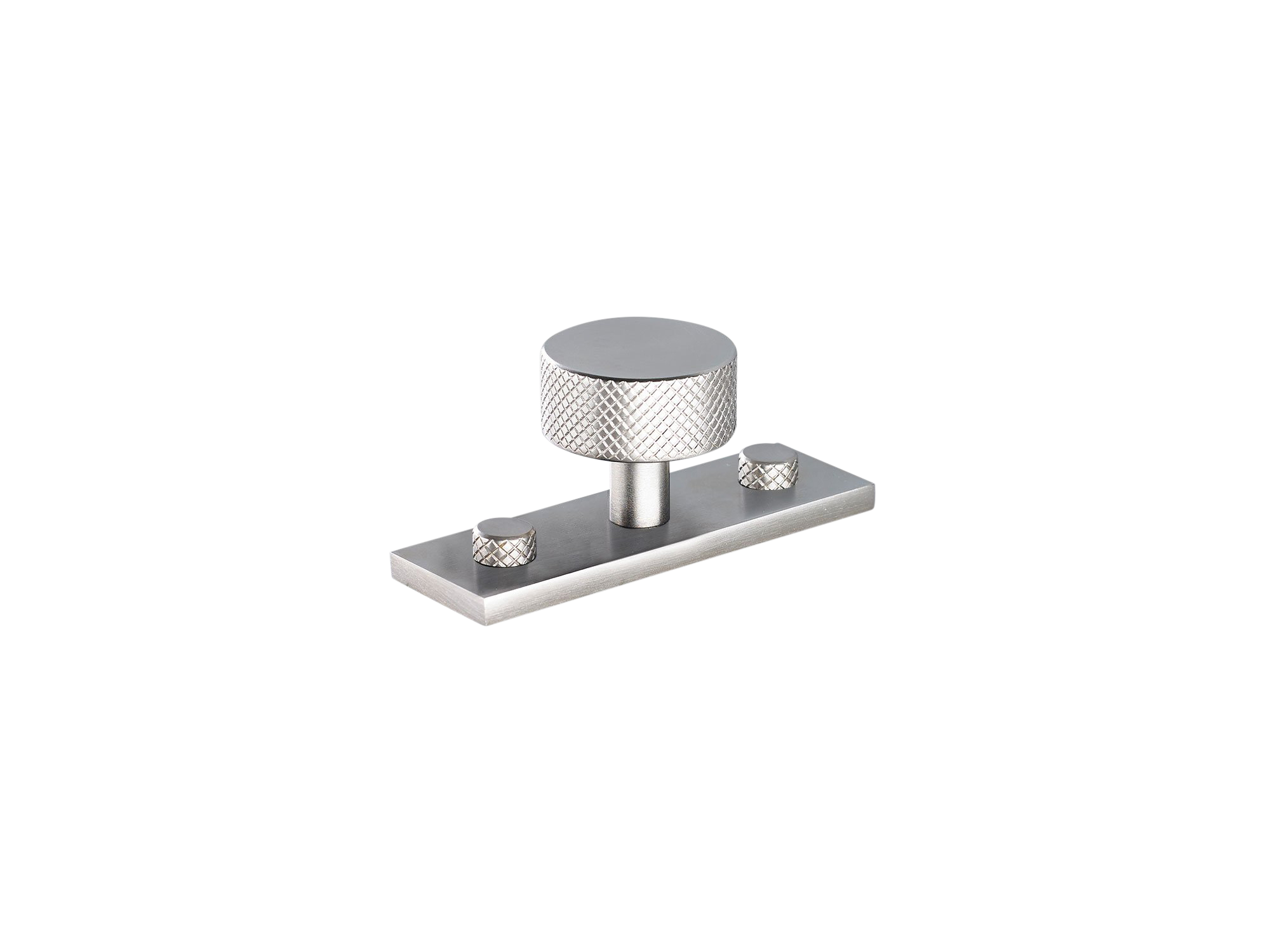 Armac Martin MIX Diamond Knurled Cabinet Knob & Backplate