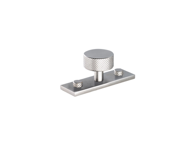 Armac Martin MIX Diamond Knurled Cabinet Knob & Backplate