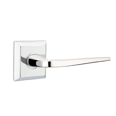 Emtek Athena Lever with Quincy Rosette in Polished Chrome