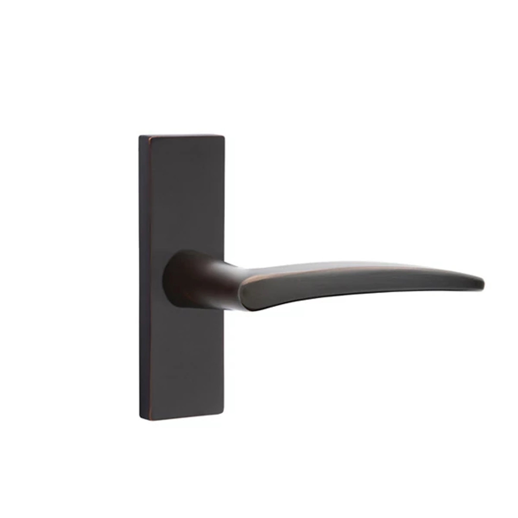 Emtek Poseidon Lever with Stretto 1-1/2" x 5" in Oil Rubbed Bronze