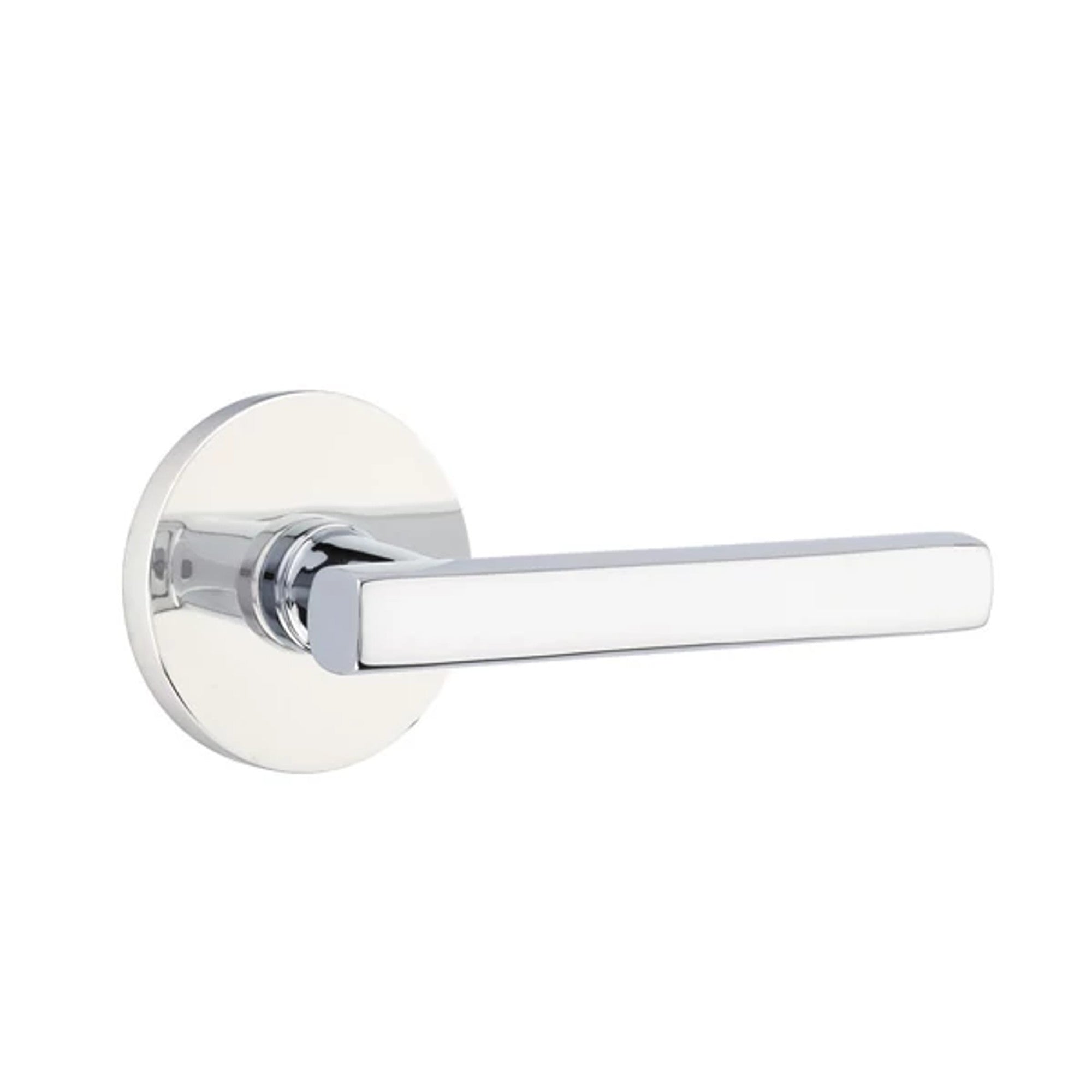 Emtek Freestone Lever with Disk Rosette in Polished Chrome