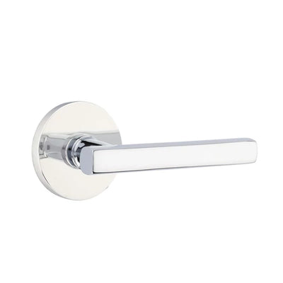 Emtek Freestone Lever with Disk Rosette in Polished Chrome