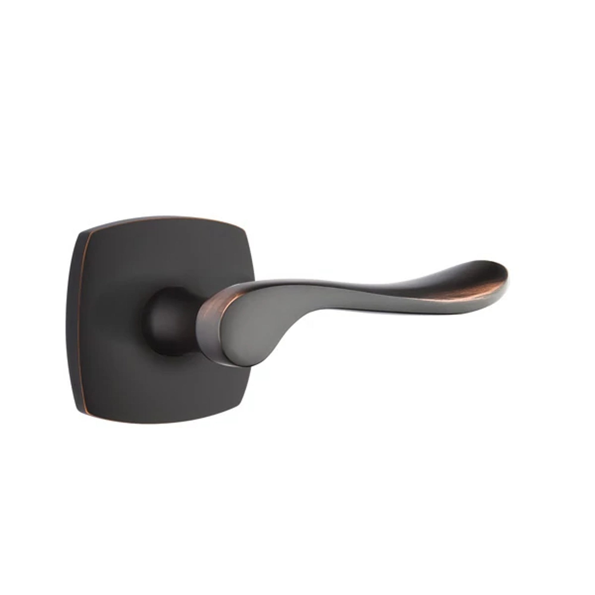 Emtek Luzern Lever with Urban Modern Rosette in Oil Rubbed Bronze