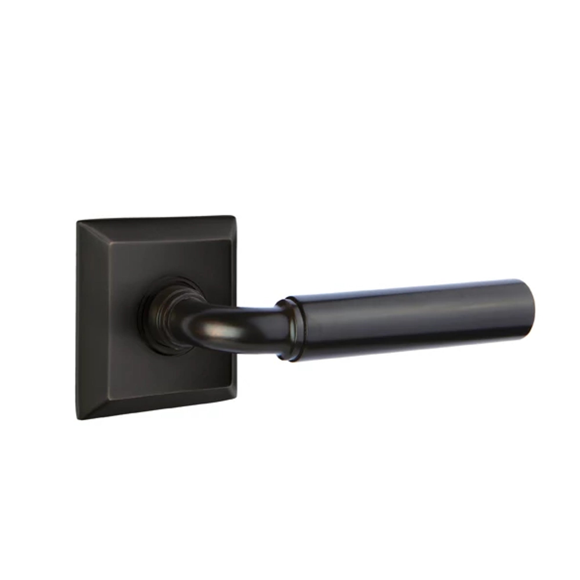 Emtek Manning Lever with Quincy Rosette in Oil Rubbed Bronze