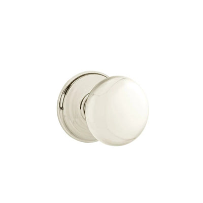 Emtek Providence Knob with Watford Rosette in Polished Nickel