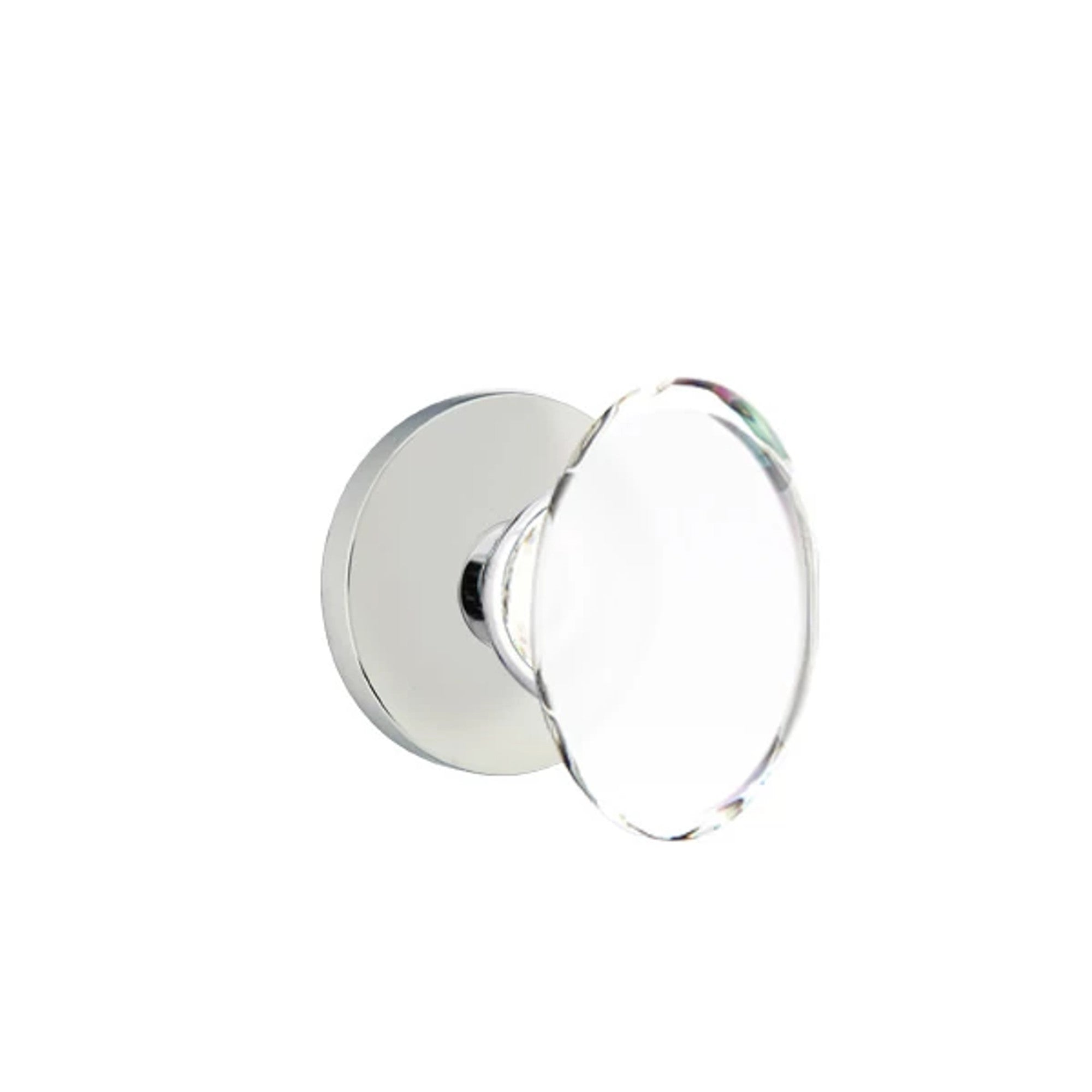 Emtek Hampton Knob with Disk Rosette in Polished Chrome