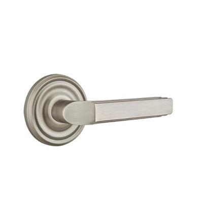 Emtek Milano Lever with Regular Rosette in Pewter