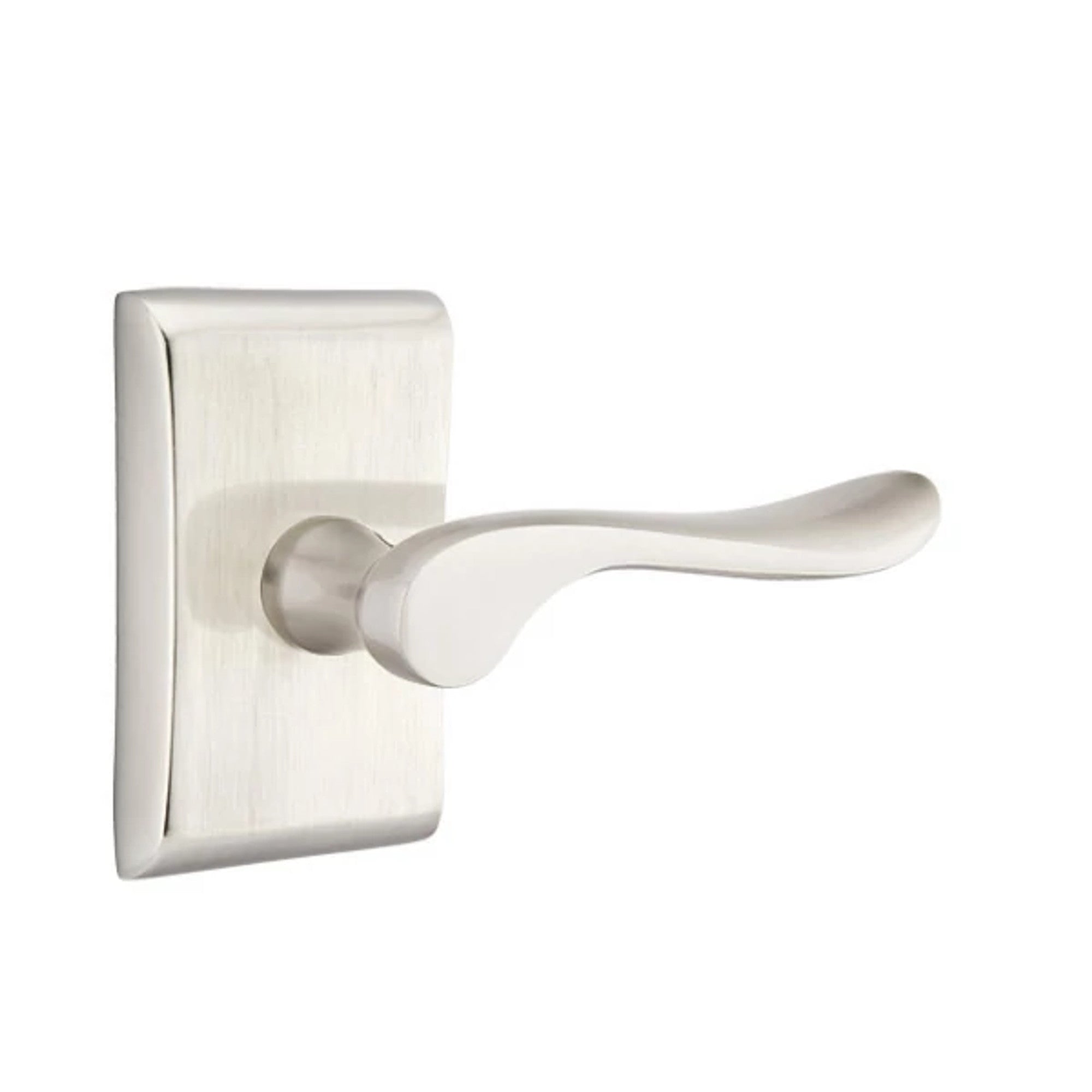 Emtek Luzern Lever with Neos Rosette in Satin Nickel