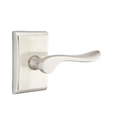 Emtek Luzern Lever with Neos Rosette in Satin Nickel