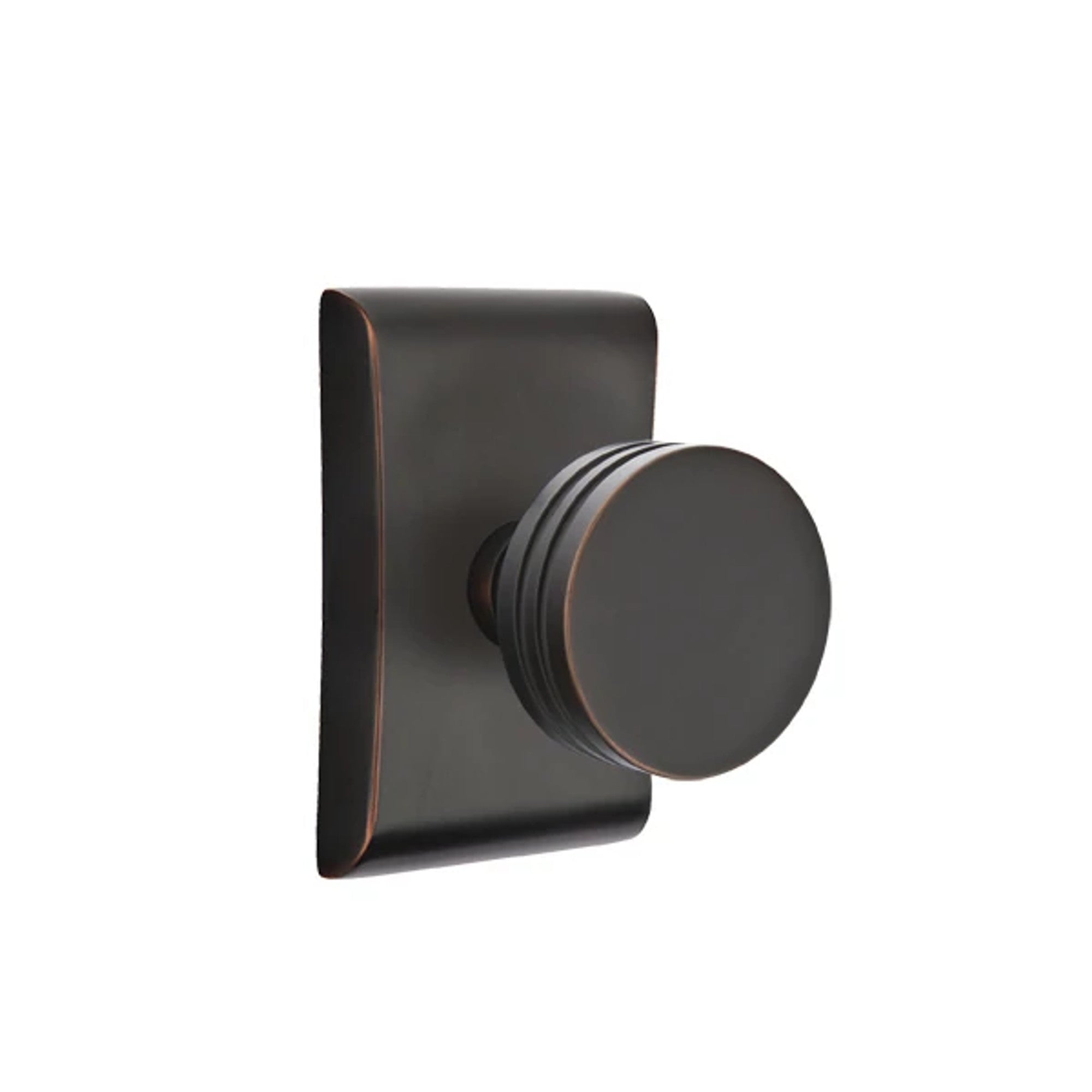 Emtek Bern Knob with Neos Rosette in Oil Rubbed Bronze