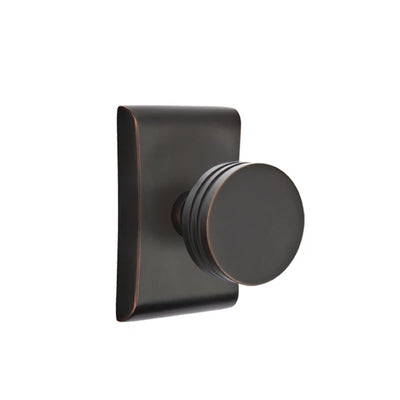 Emtek Bern Knob with Neos Rosette in Oil Rubbed Bronze