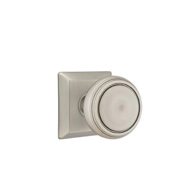 Emtek Norwich Knob with Quincy Rosette in Pewter