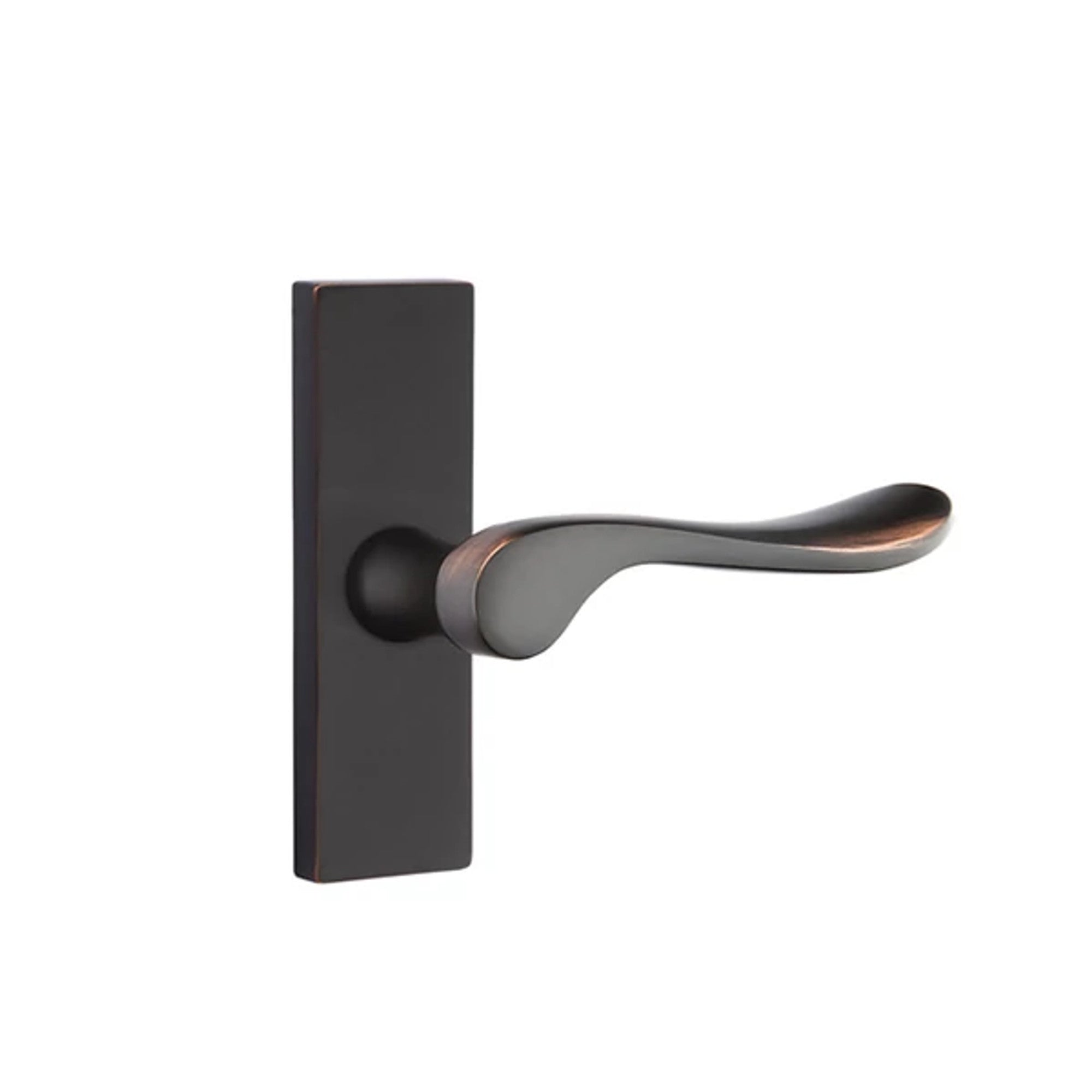Emtek Luzern Lever with Stretto 1-1/2" x 5" in Oil Rubbed Bronze