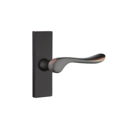 Emtek Luzern Lever with Stretto 1-1/2" x 5" in Oil Rubbed Bronze
