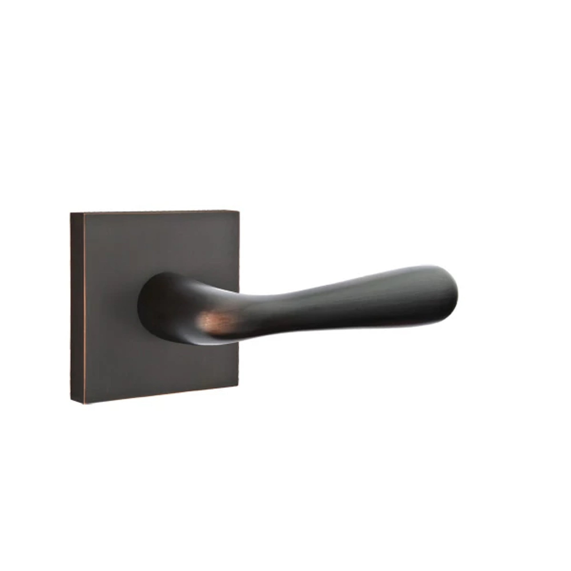 Emtek Basel Lever with Square Rosette in Oil Rubbed Bronze