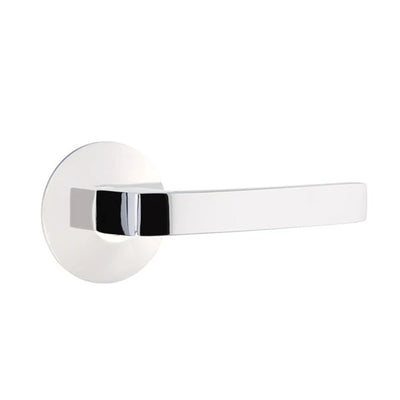 Emtek Breslin Lever with Modern Rosette in Polished Chrome