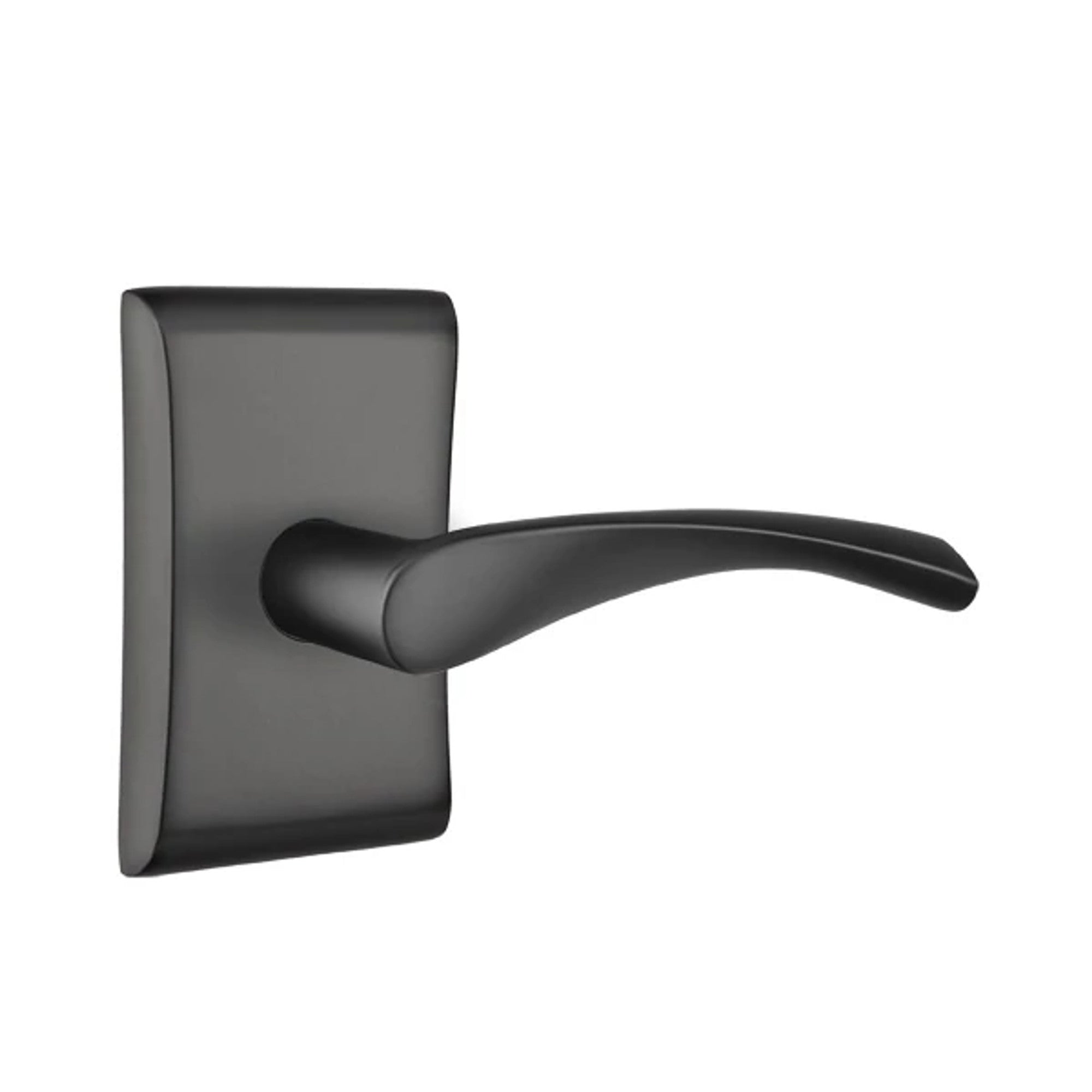 Emtek Triton Lever with Neos Rosette in Flat Black
