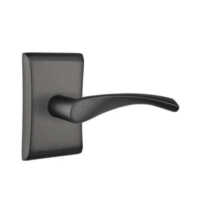 Emtek Triton Lever with Neos Rosette in Flat Black