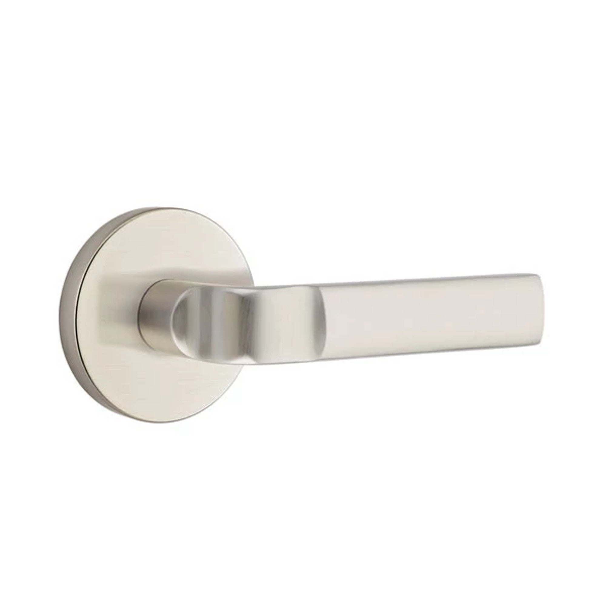Emtek Aston Lever with Disk Rosette in Satin Nickel