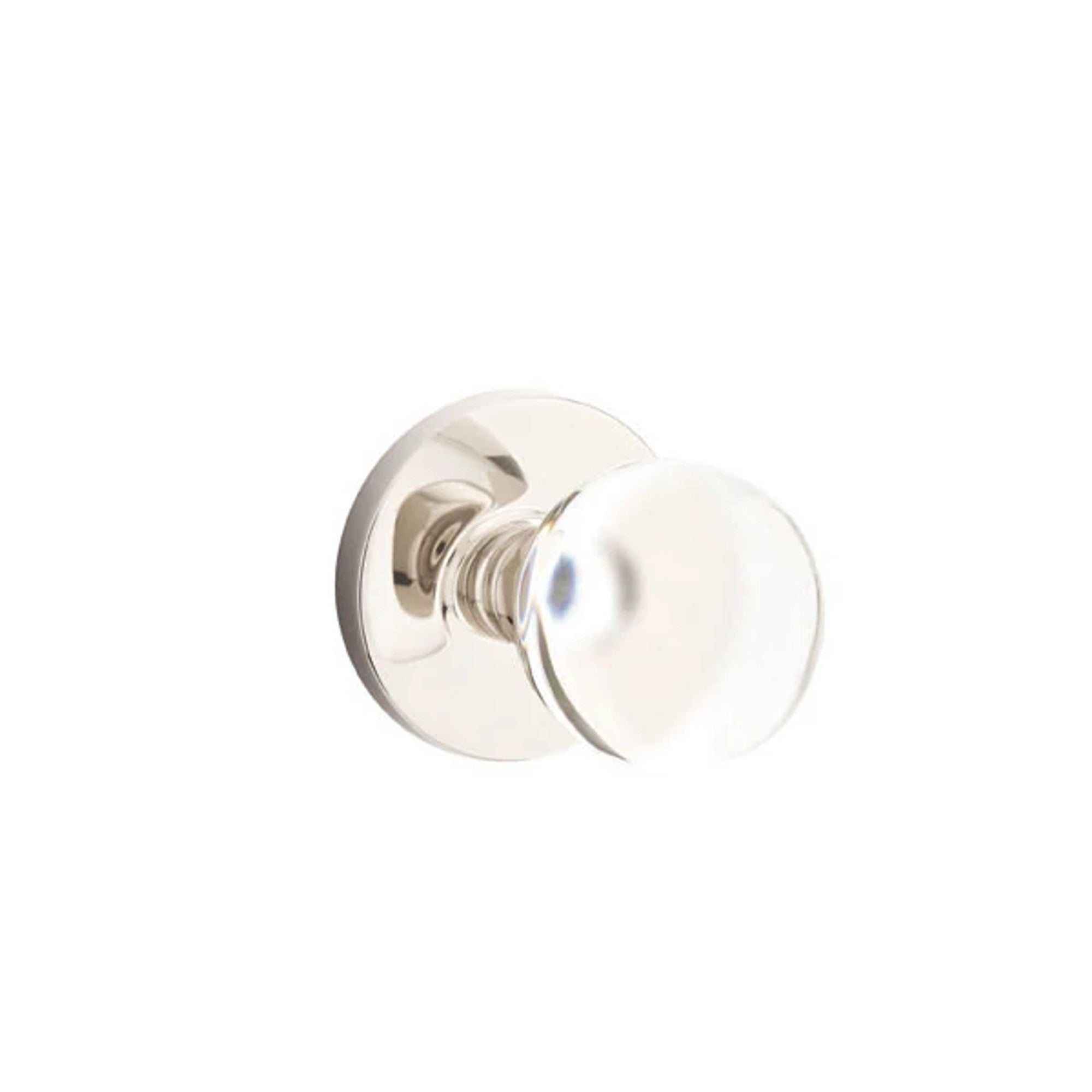 Emtek Bristol Knob with Disk Rosette in Polished Nickel