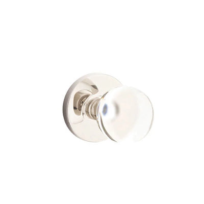 Emtek Bristol Knob with Disk Rosette in Polished Nickel