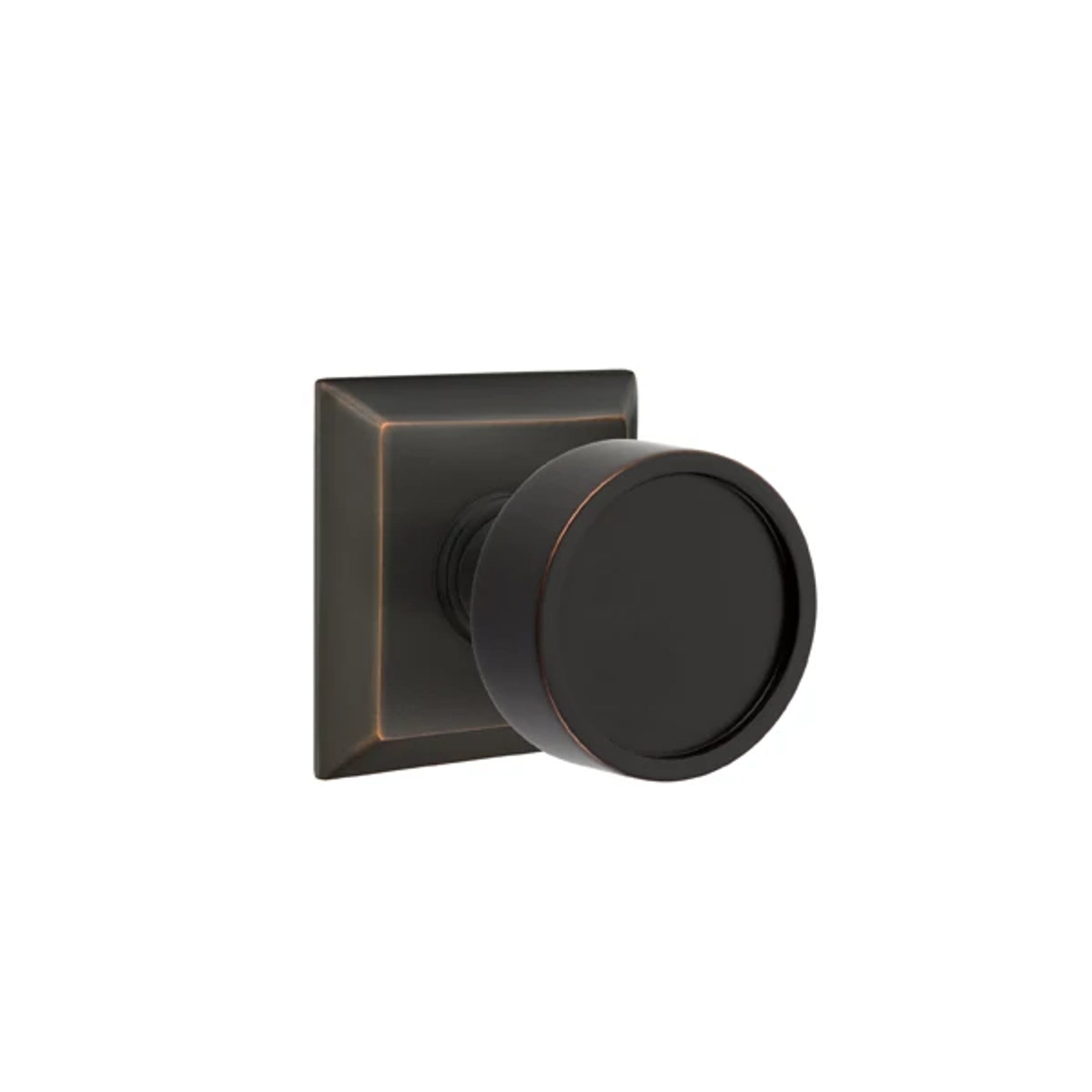 Emtek Verve Knob with Quincy Rosette in Oil Rubbed Bronze