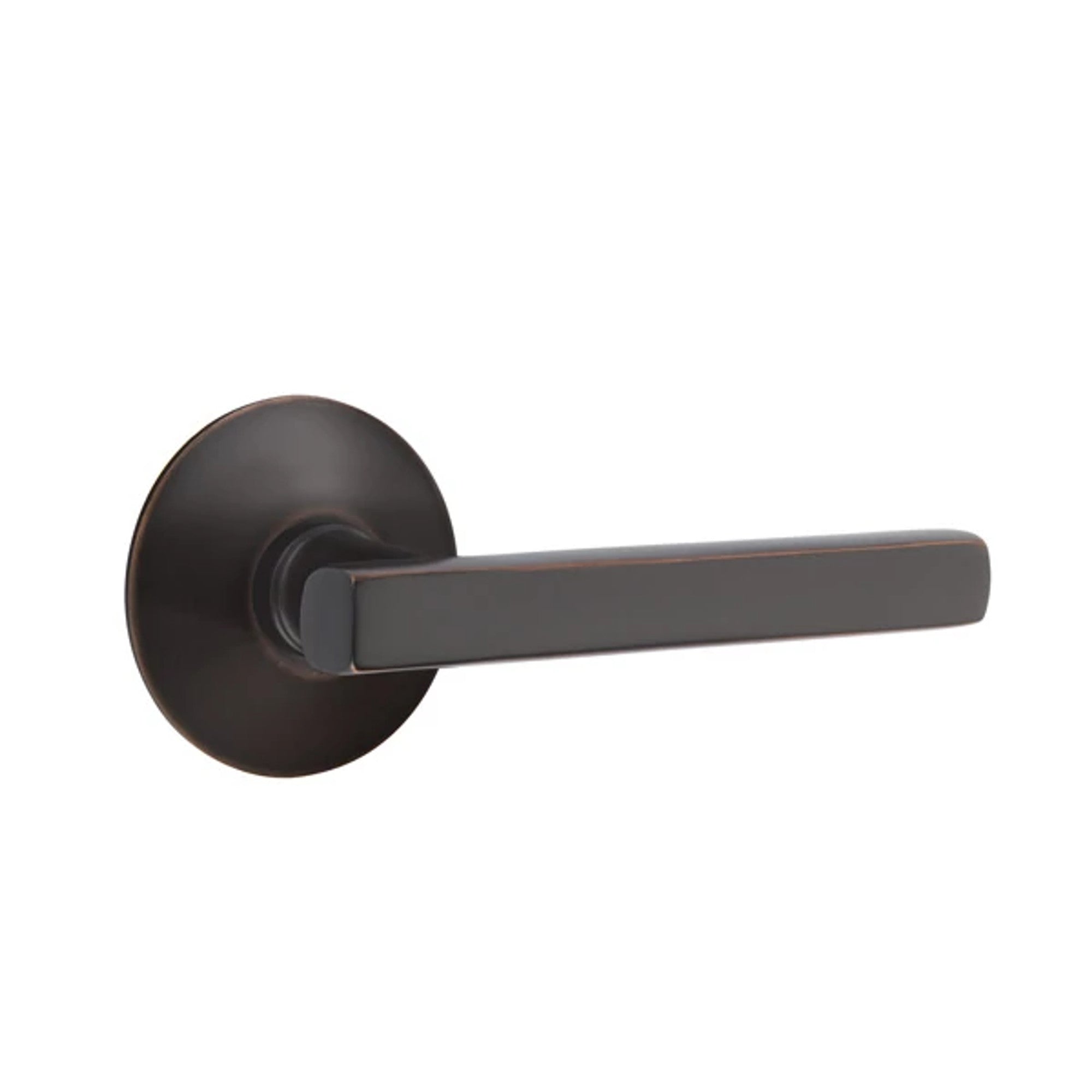 Emtek Freestone Lever with Modern Rosette in Oil Rubbed Bronze