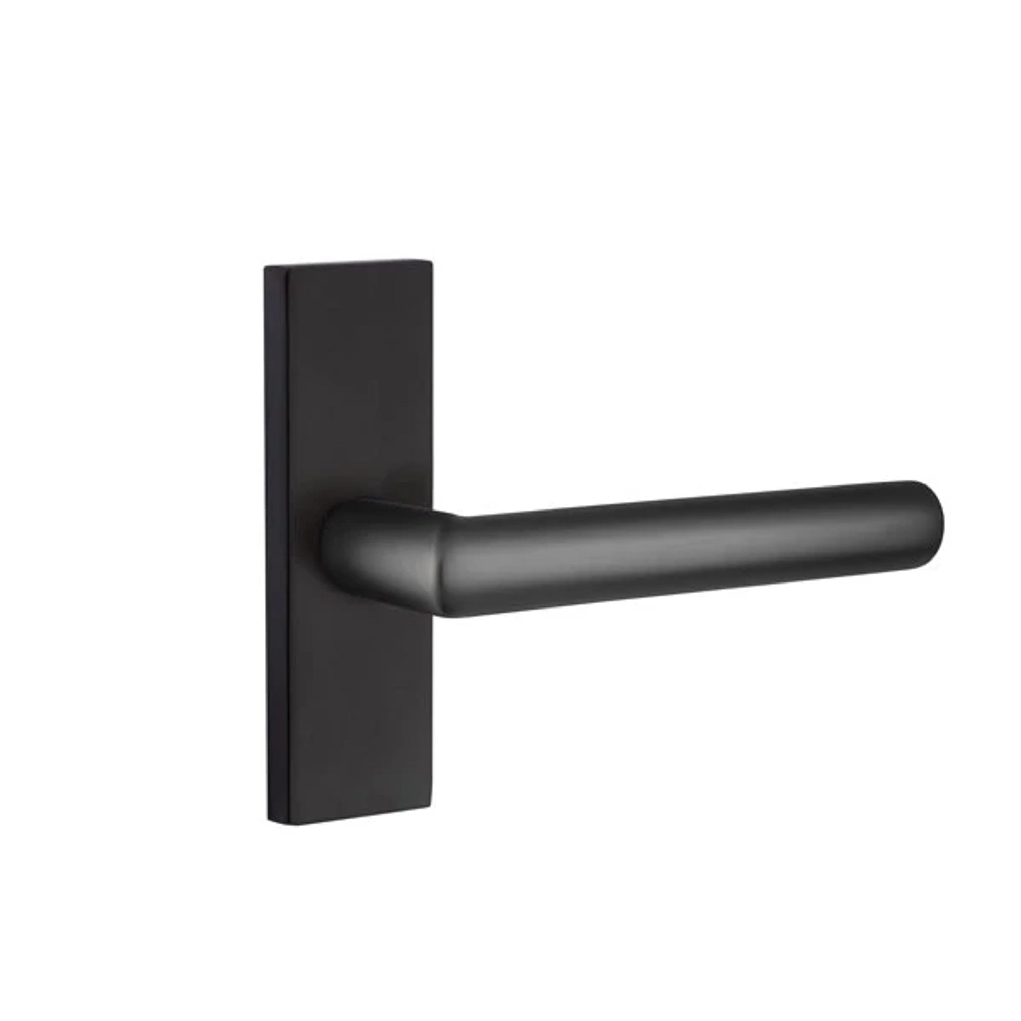 Emtek Stuttgart Lever with Stretto 1-1/2" x 5" in Flat Black