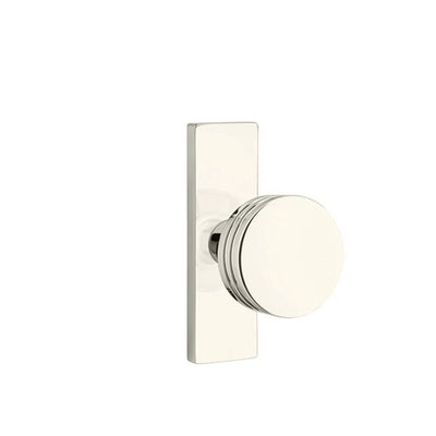 Emtek Bern Knob with Stretto 1-1/2" x 5" in Polished Nickel
