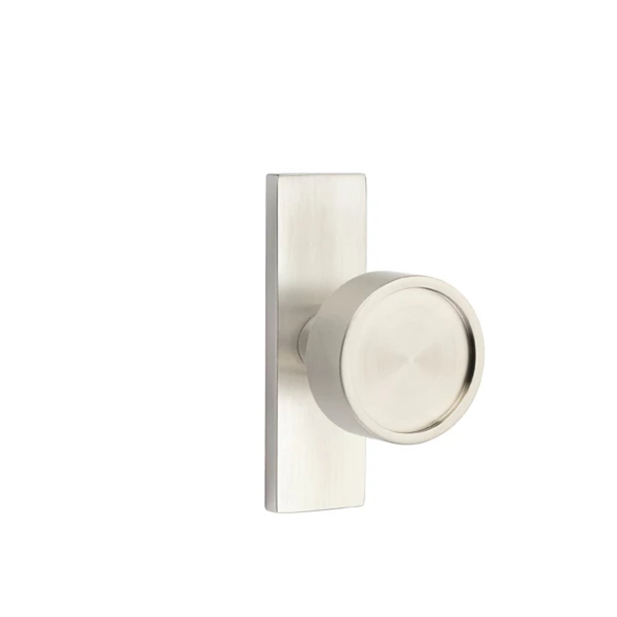 Emtek Verve Knob with Stretto 1-1/2" x 5" in Satin Nickel