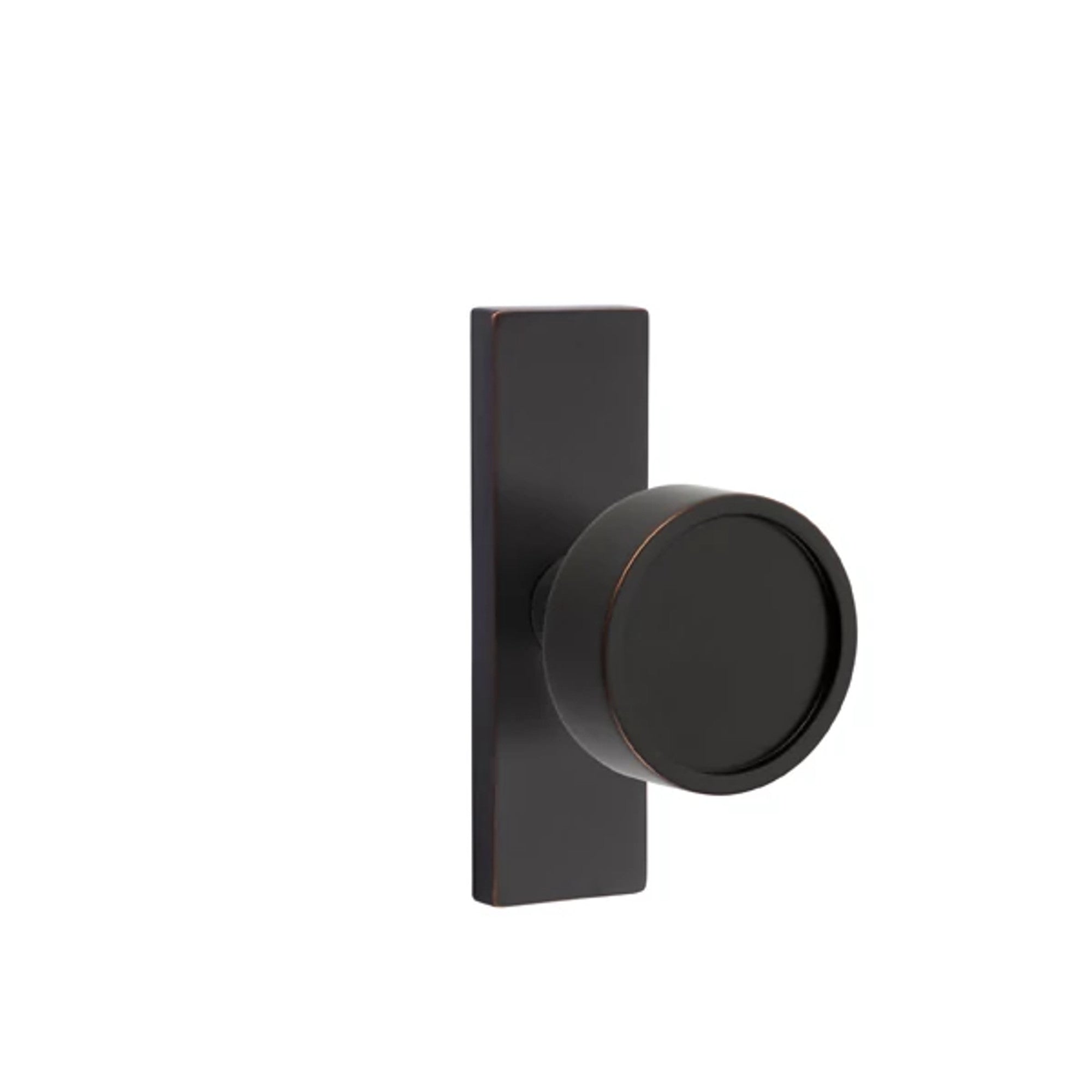 Emtek Verve Knob with Stretto 1-1/2" x 5" in Oil Rubbed Bronze