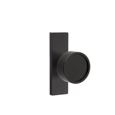Emtek Verve Knob with Stretto 1-1/2" x 5" in Oil Rubbed Bronze