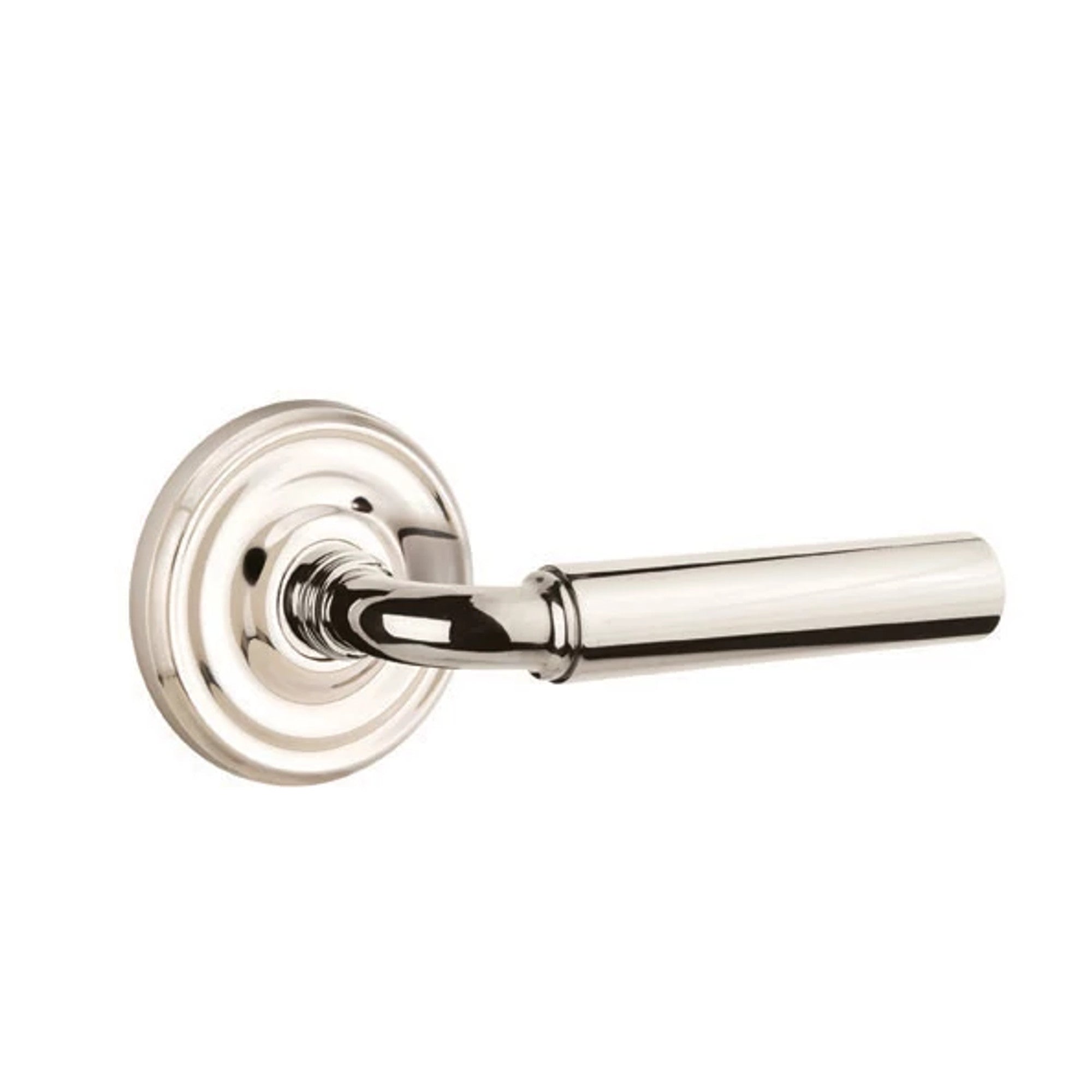 Emtek Manning Lever with Regular Rosette in Polished Nickel