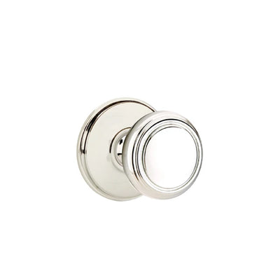 Emtek Norwich Knob with Watford Rosette in Polished Nickel