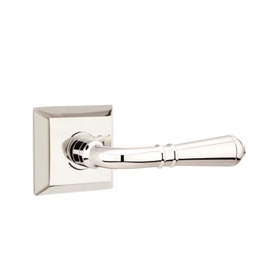 Emtek Turino Lever with Quincy Rosette in Polished Nickel