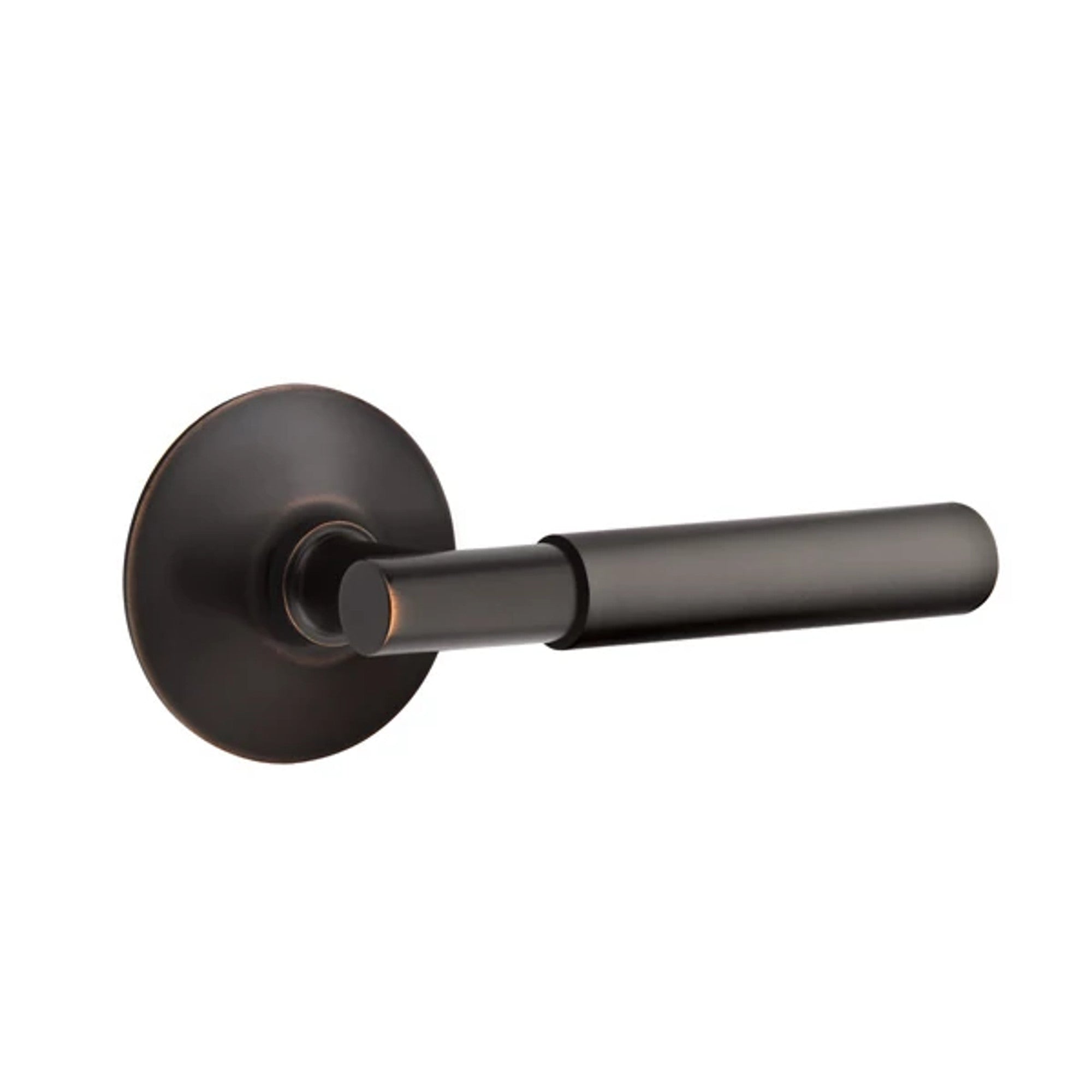 Emtek Myles Lever with Modern Rosette in Oil Rubbed Bronze