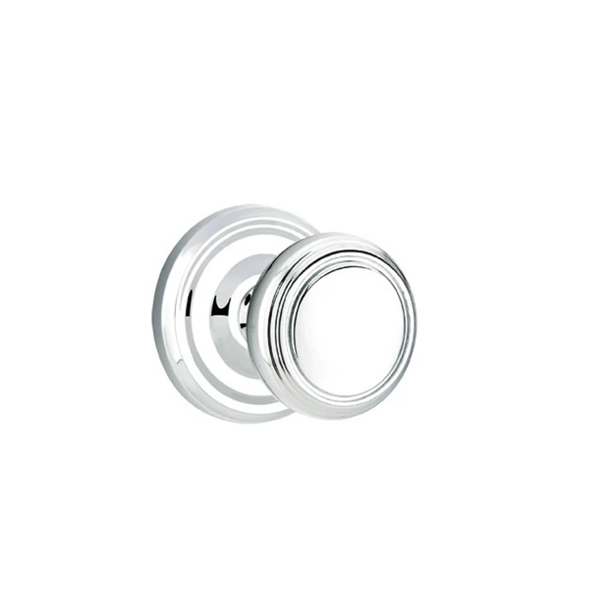 Emtek Norwich Knob with Regular Rosette in Polished Chrome