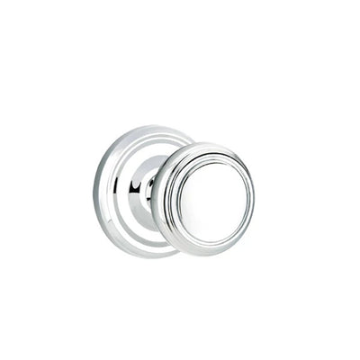 Emtek Norwich Knob with Regular Rosette in Polished Chrome