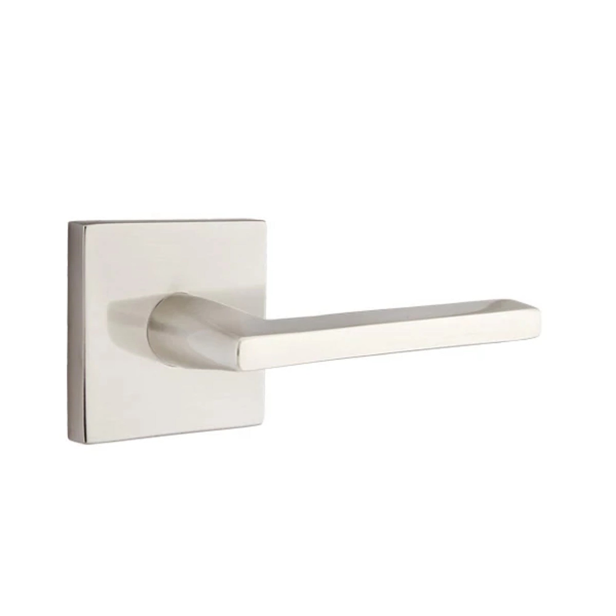 Emtek Helios Lever with Square Rosette in Satin Nickel