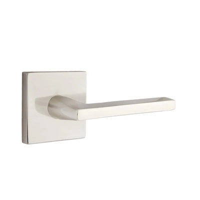 Emtek Helios Lever with Square Rosette in Satin Nickel