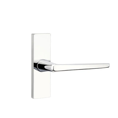 Emtek Hermes Lever with Stretto 1-1/2" x 5" in Polished Chrome