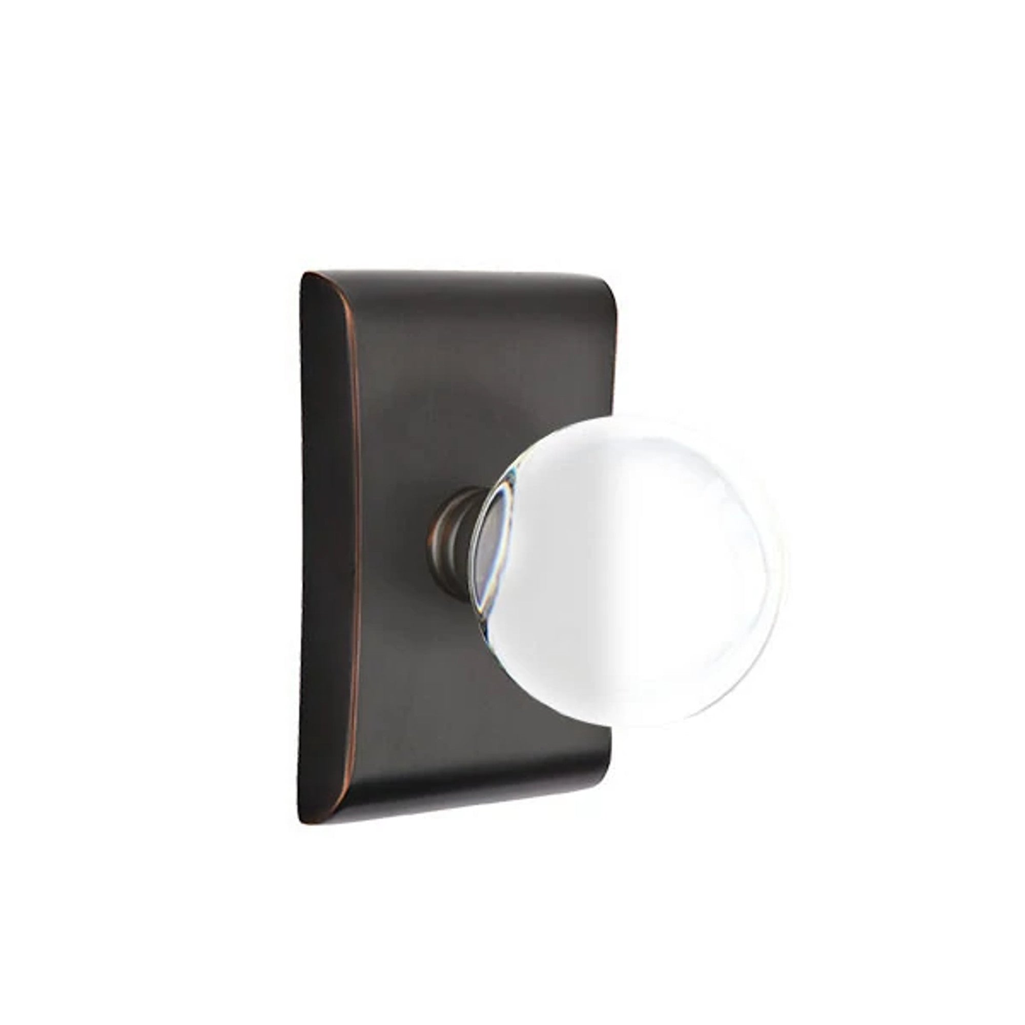 Emtek Bristol Knob with Neos Rosette in Oil Rubbed Bronze